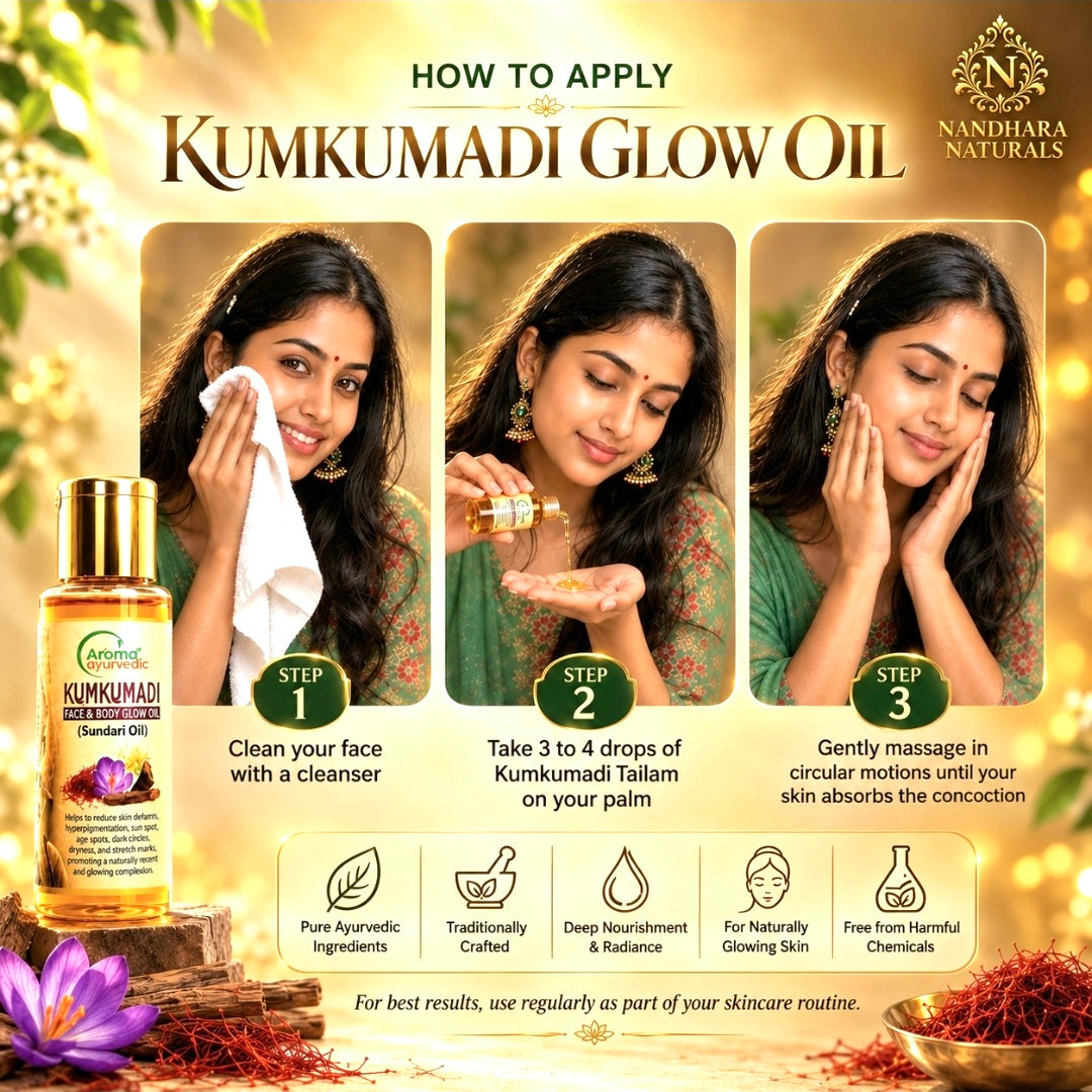 Kumkumadi Face and Body Glow Oil (30ml)