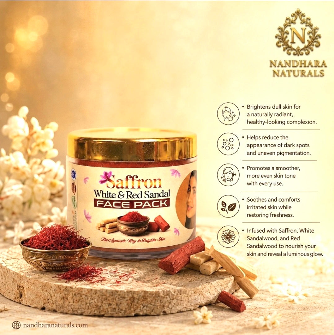 Saffron White & Red Sandal Face Pack 50gm