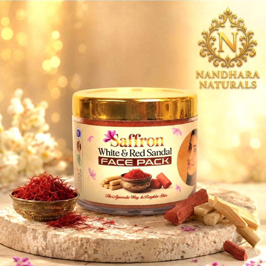 Saffron White & Red Sandal Face Pack 50gm