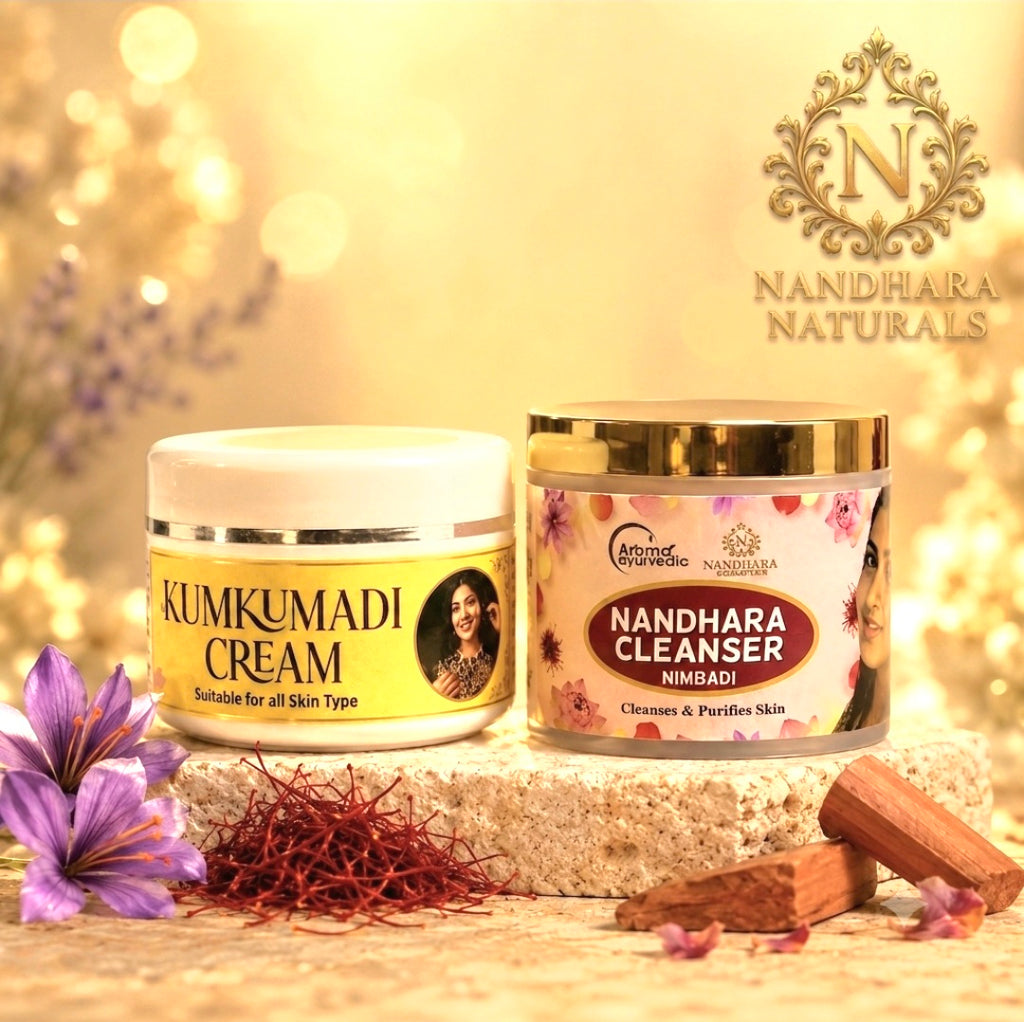 Kumkumadi Cream 50gm+Nandhara Cleanser50gm (Combo)