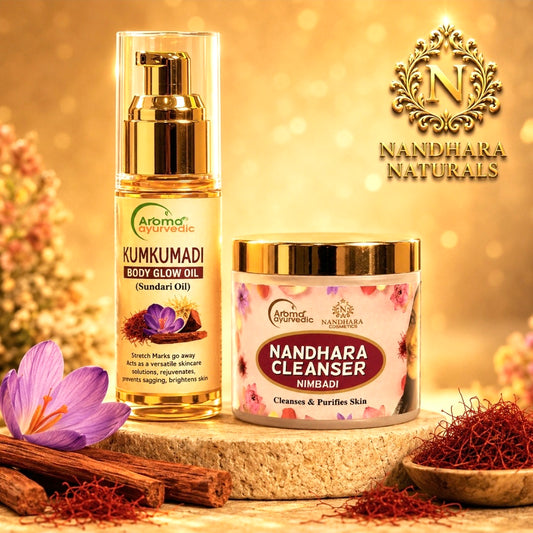 KUMKUMADI GLOW OIL 50ML + CLEANSER 50GM COMBO