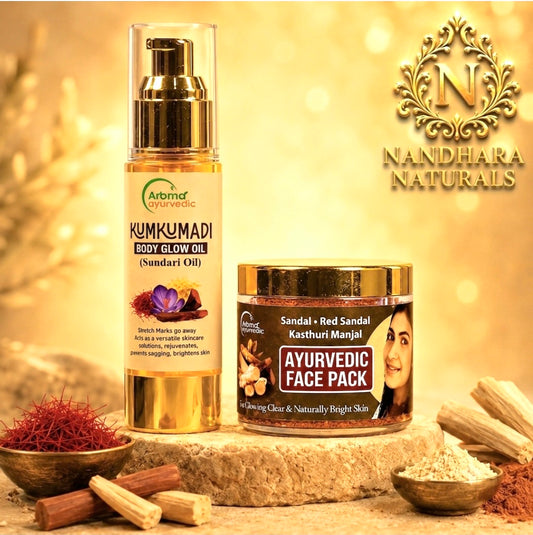 Kumkumadi Oil (50ml)and Face Pack(50gm (Combo)