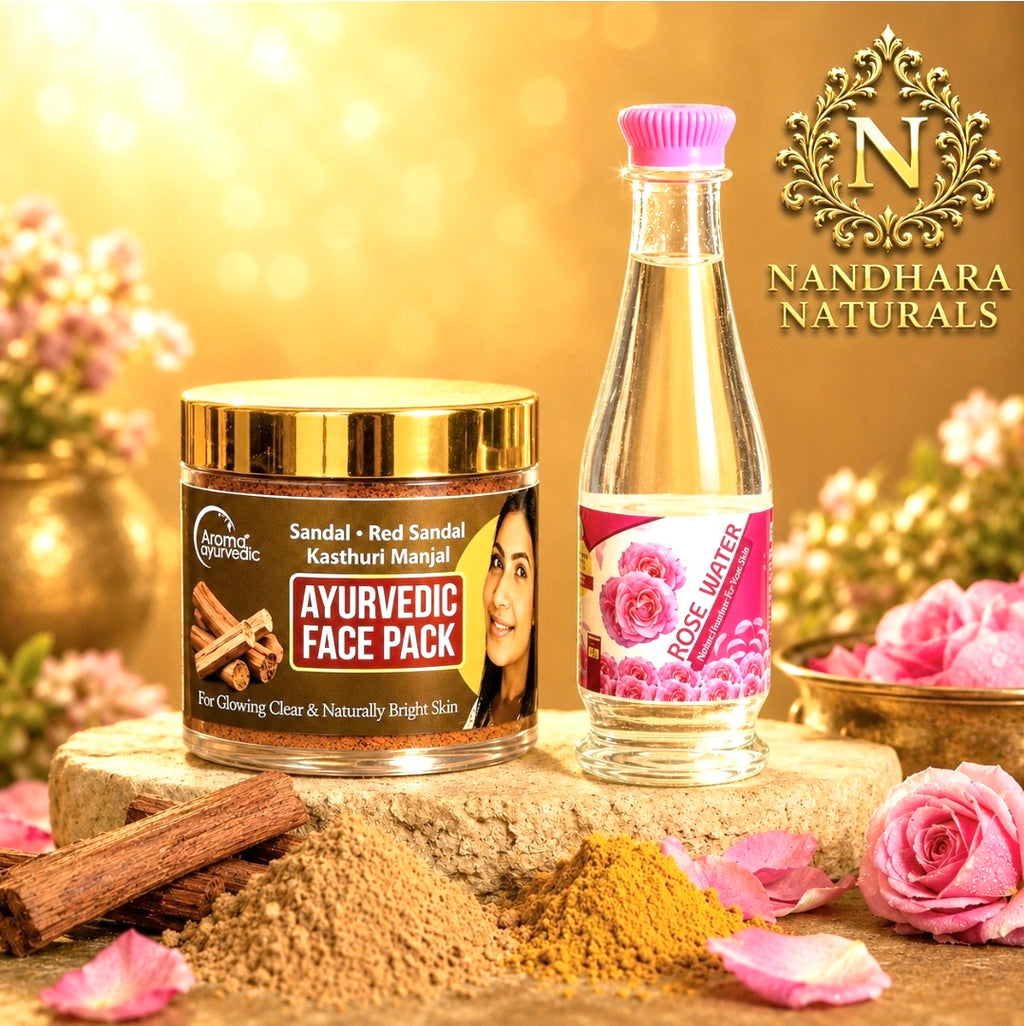 Face pack (50gm)+Rose Water (200ml) Combo