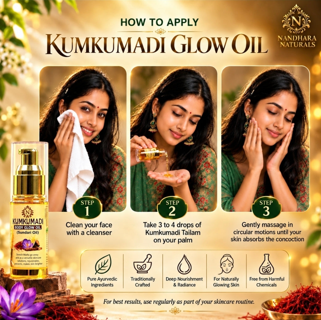 Kumkumadi Body Glow Oil (Sundari Oil) 50ML