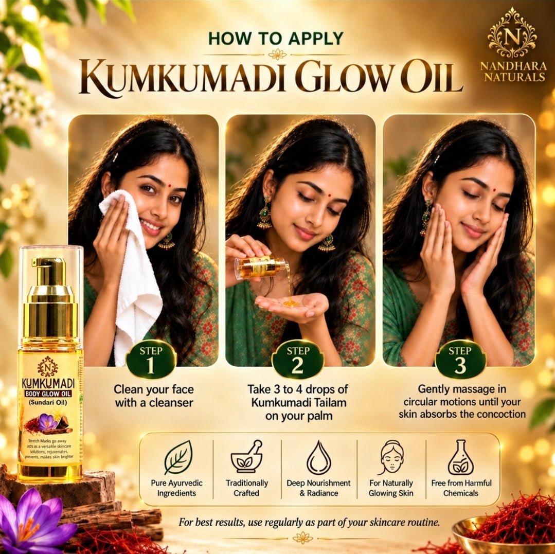Kumkumadi Body Glow Oil (Sundari Oil) 50ML