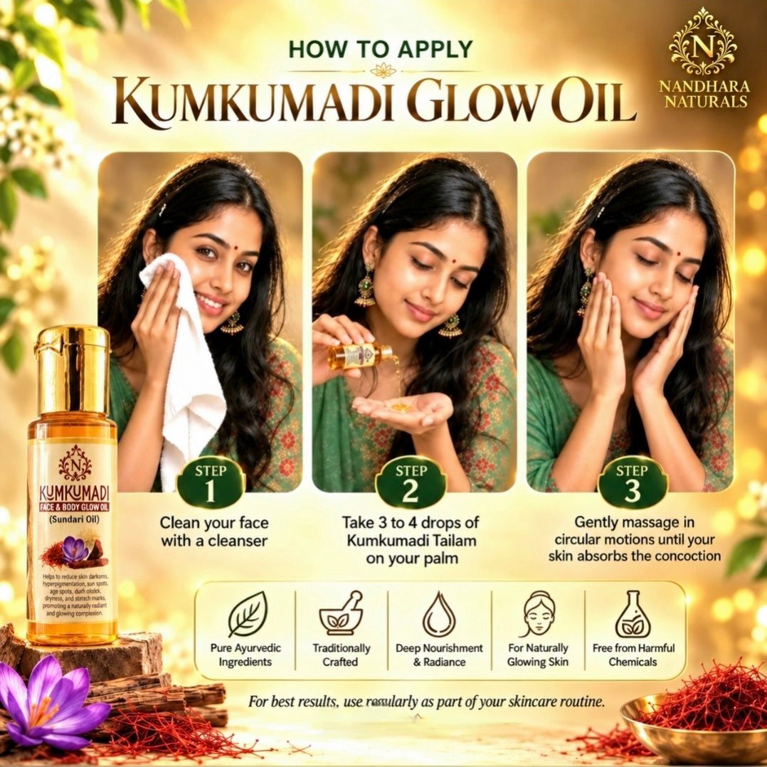 Kumkumadi Face and Body Glow Oil (30ml)