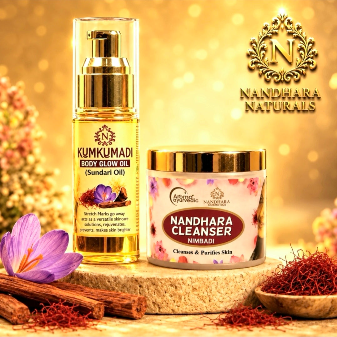 KUMKUMADI GLOW OIL 50ML + CLEANSER 50GM COMBO