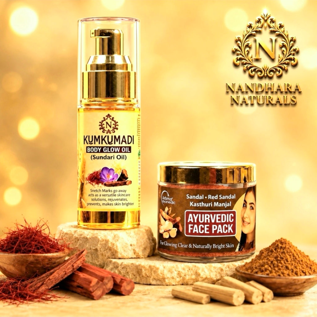 Kumkumadi Oil (50ml)and Face Pack(50gm (Combo)