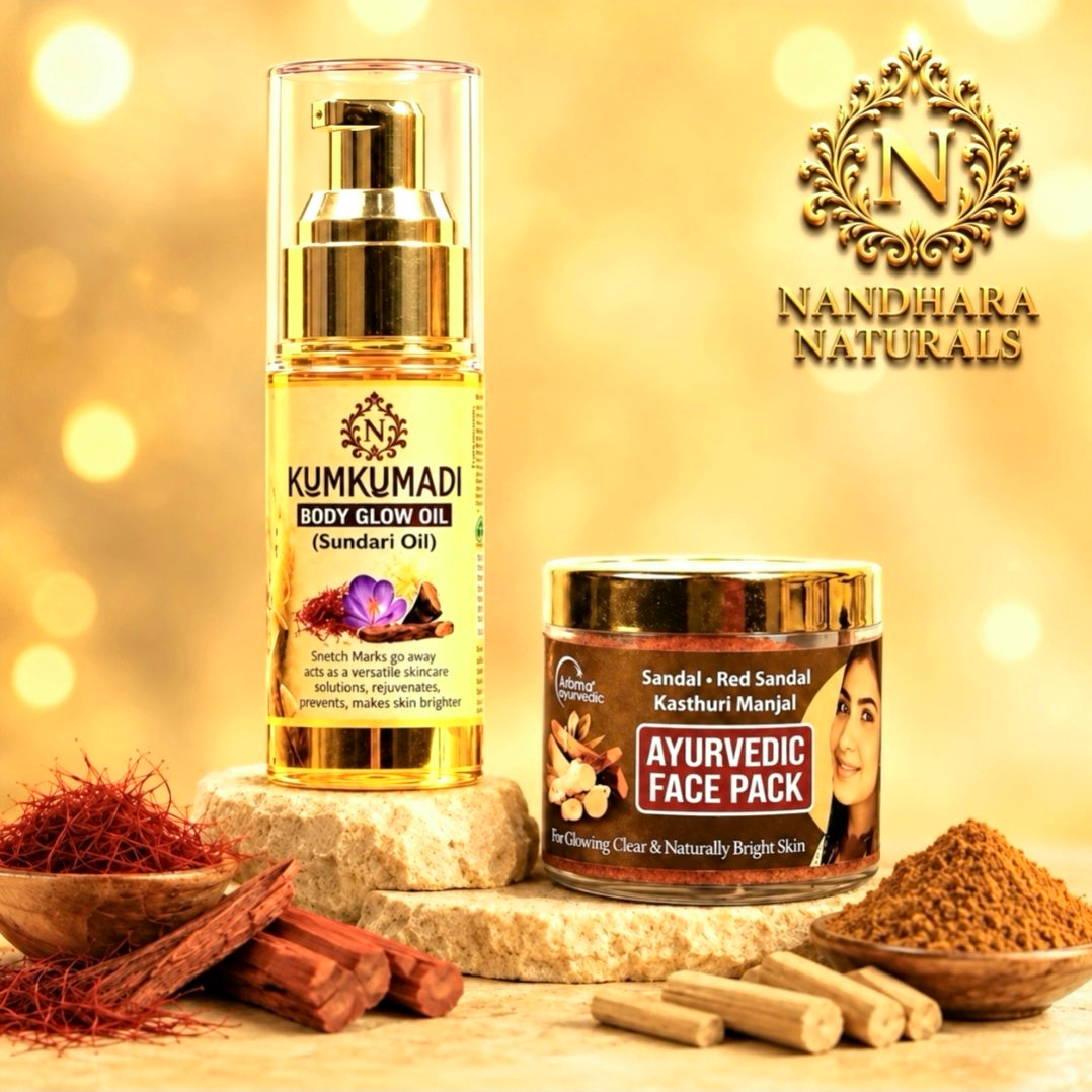 Kumkumadi Oil (50ml)and Face Pack(50gm (Combo)